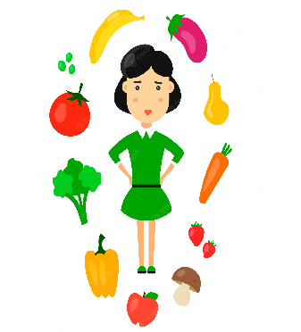 Premium Vector | Women eat nature organic vegetarian healthy food . flat cartoon character icon illustration. diet, healthy eating and slim body.