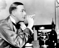 Black and White photo of a man smoking
