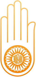 Ahimsa symbol representing non-violence