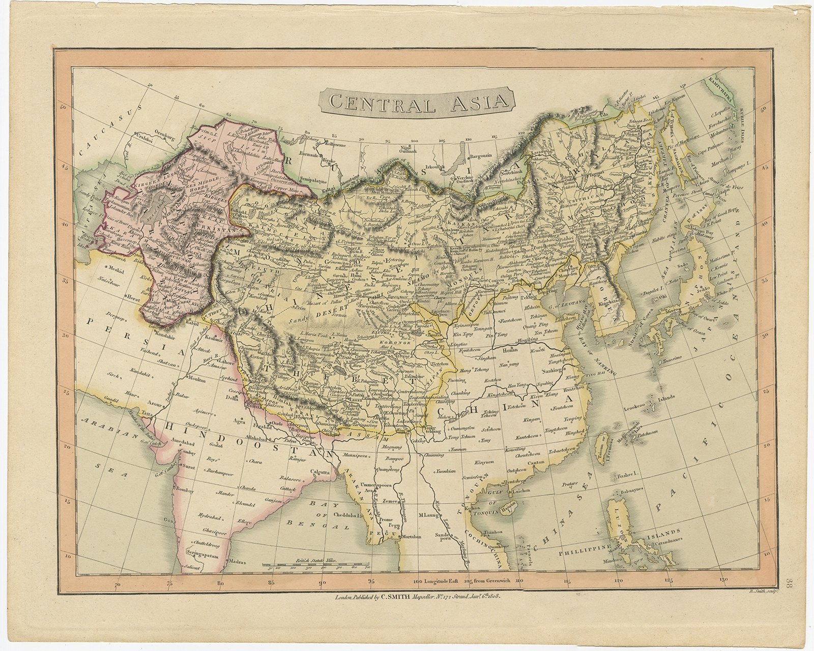 Ancient Map of Central Asia