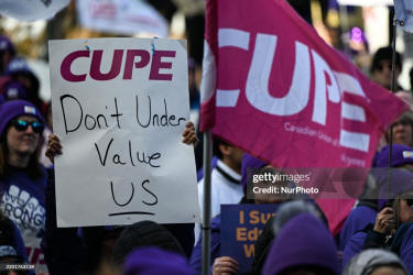 CUPE workers prosting