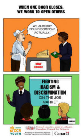Picture showing discrimination
